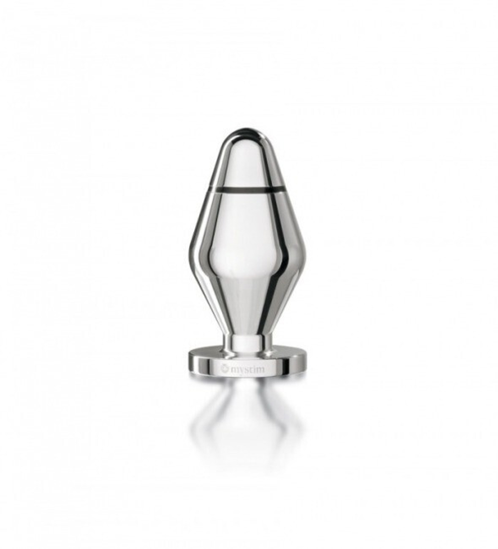 Средняя анальная пробка для электростимуляци John L (10,5 см , серебряный ) (Цвет: серебряный)