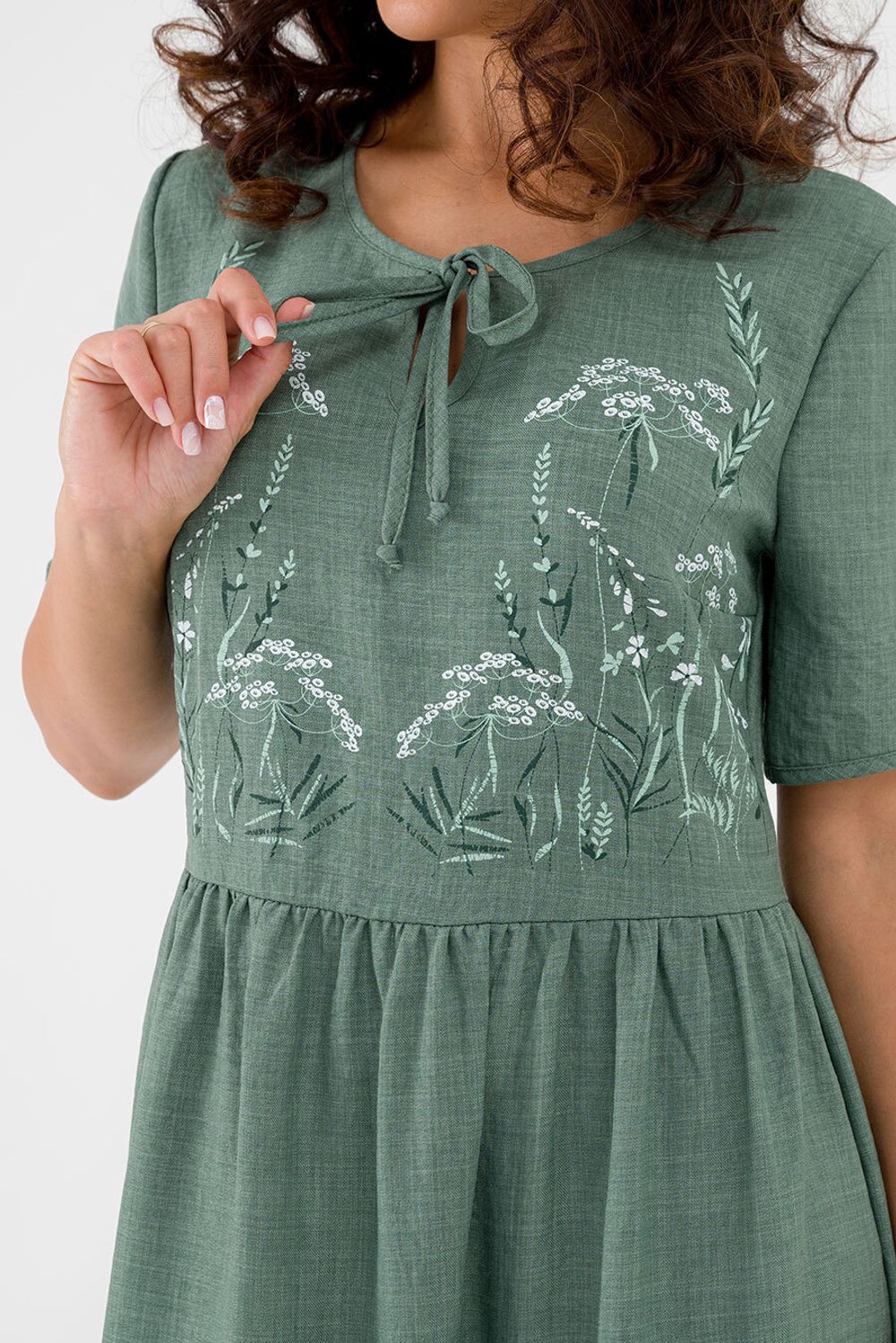 Платье Аврора (44-52) Serenada фисташковый (Акция)