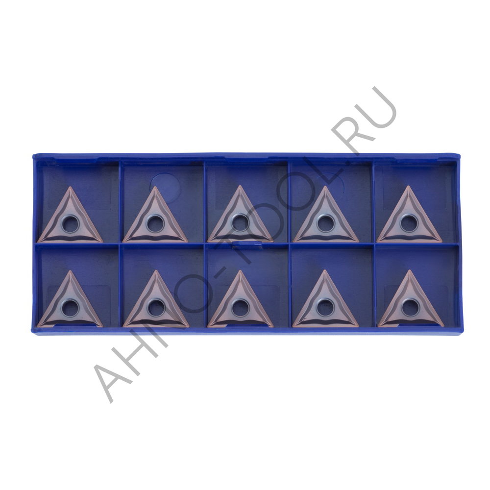 Пластина твердосплавная ISO TNMG220404-MFA APM20B AHNO по жаропроч. и нерж.стали, получистовая