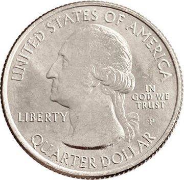 25 центов (1/4 доллара, квотер) 2020 США «Национальный парк Американского Самоа» (P) (51-й парк)