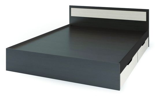 ГАРМОНИЯ КР 606 кровать  с ящиками 1,2х2,0фасад БЕЛФОРТ/корпус ВЕНГЕ