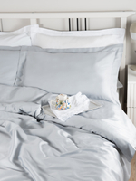 SERENITY Комплект постельного белья, сатин светло-серый