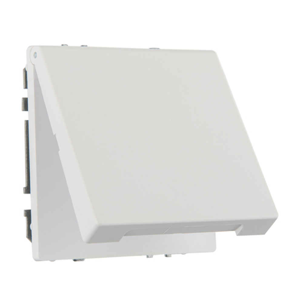 Розетка IP44 крышкой, 16А 250В пружинные зажимы c/з LIREGUS MODERN IKL16-208-01.M/WWM белый матовый
