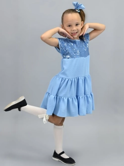 Платье нарядное для девочки с пайетками