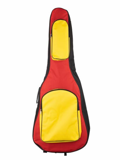 Чехол для акустической гитары, MEZZO MZ-ChG-12/3bk/red/yel