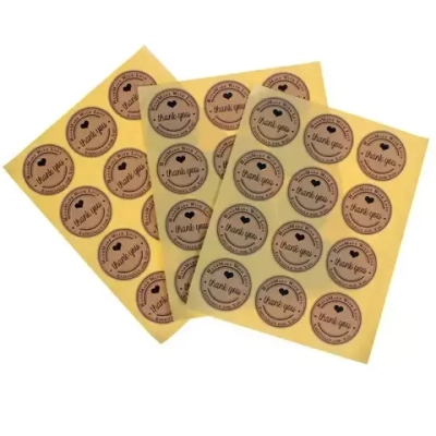 Круглые наклейки «Thank you»
(12 шт, в наличии чёрные и прозрачные)