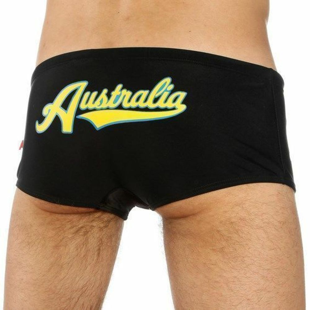 Мужские плавки боксеры черные AussieBum Australia