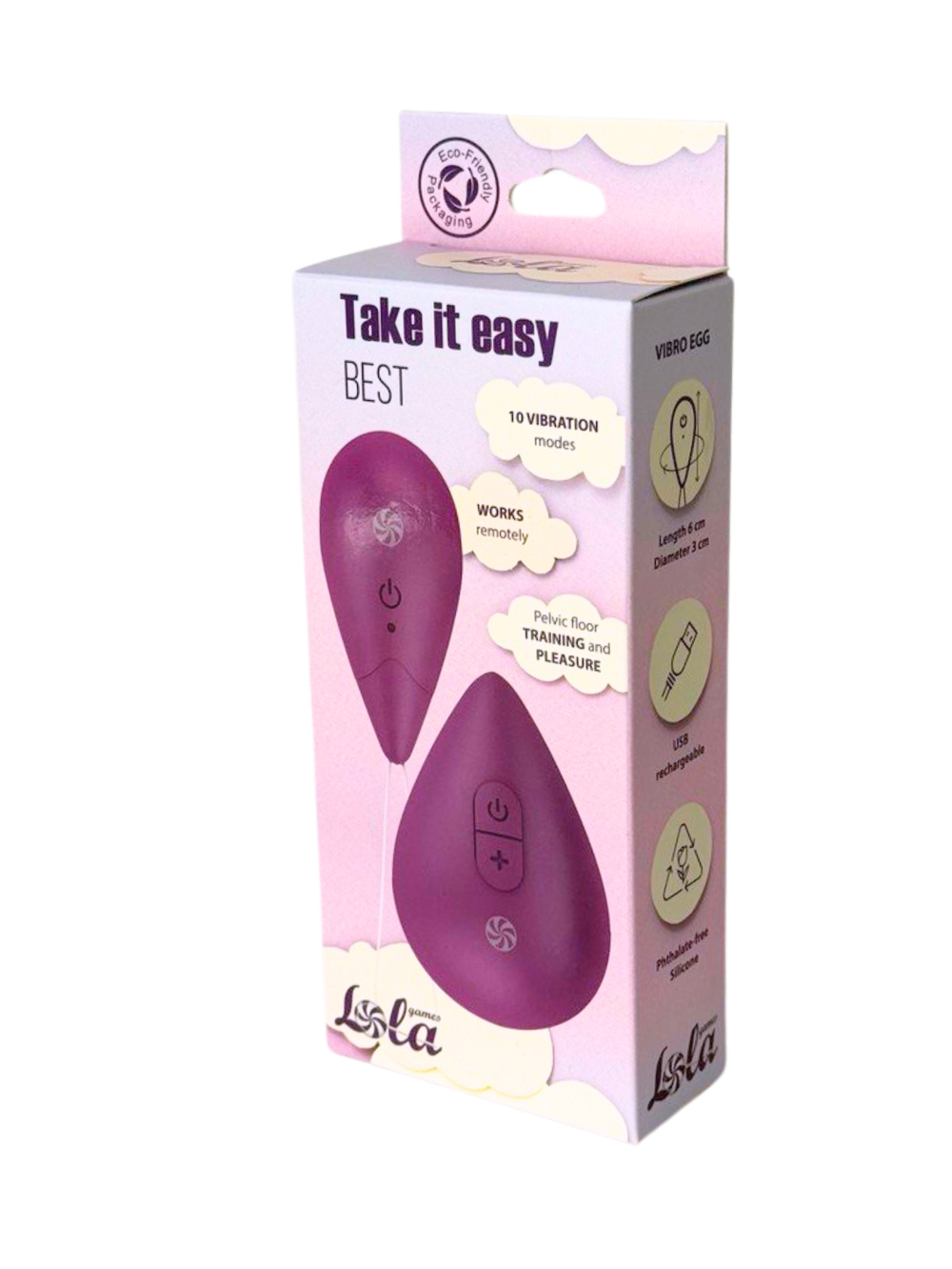 Виброяйцо с пультом управления Take it Easy Best Purple 9021-03lola