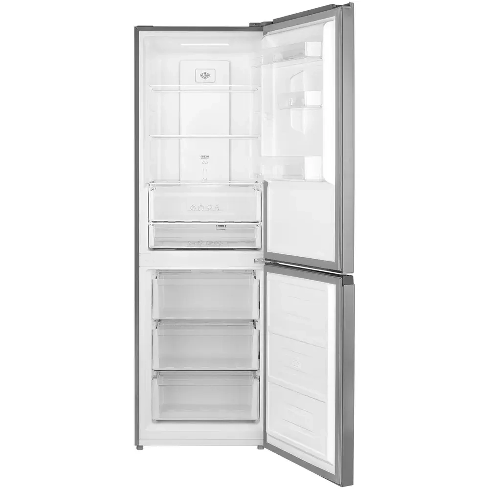 Холодильник двухкамерный Weissgauff WRK 185 Total NoFrost Inverter Inox (q)