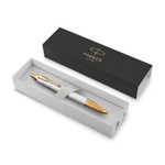 Подарочный набор: Шариковая ручка Parker IM Premium K318 Pearl GT и Ежедневник недатированный белый