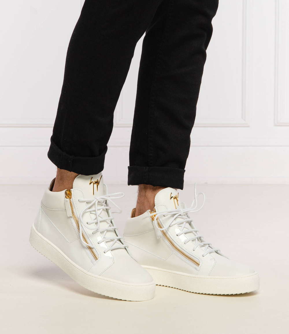 Кожаные кроссовки may london Giuseppe Zanotti - белый(RU00011)