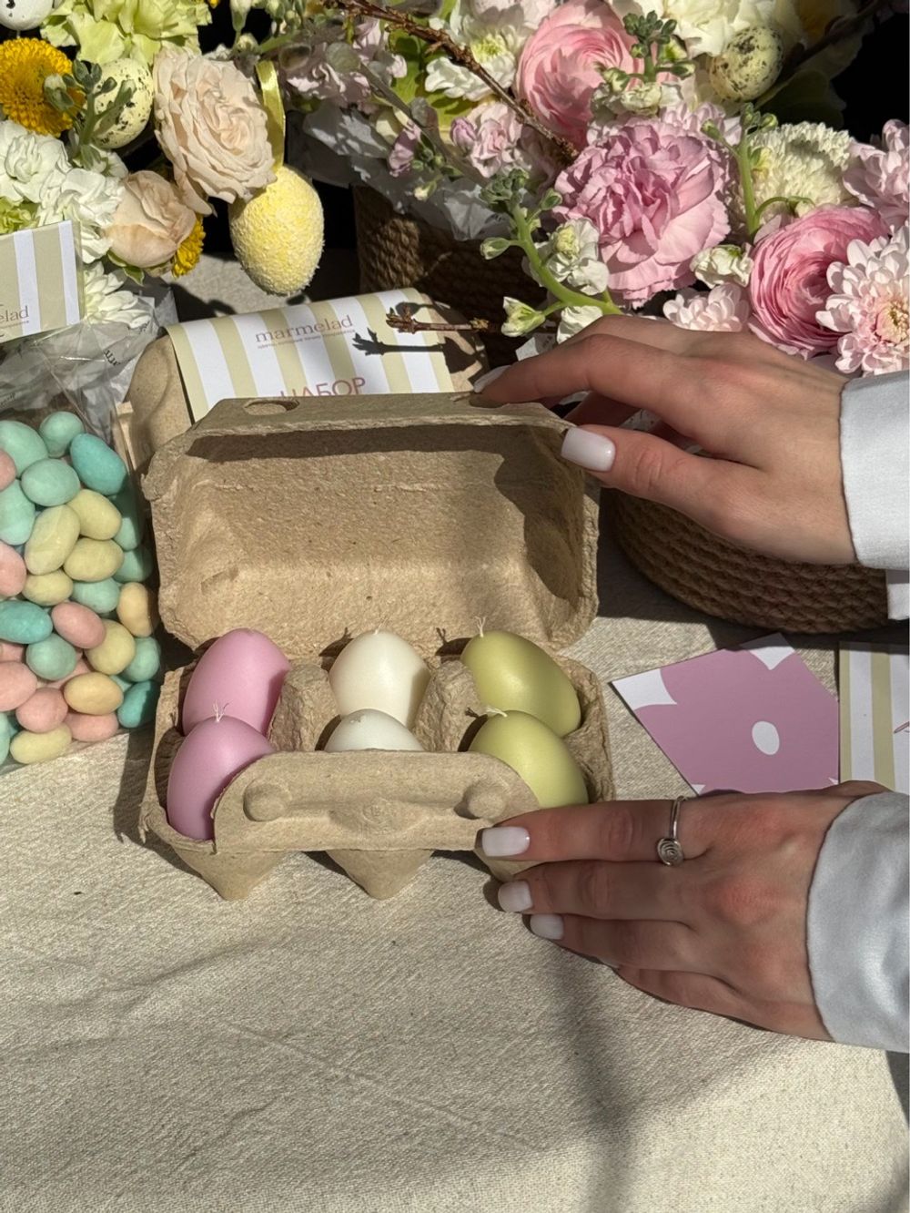 Набор пасхальных свечей 6 шт