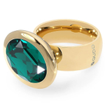 Кольцо Qudo TIVOLA big G emerald 17.8 мм 632329/17.8 G/G