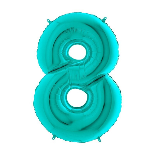 Шар фольгированный ЦИФРА "8" 40" Tiffany с гелием