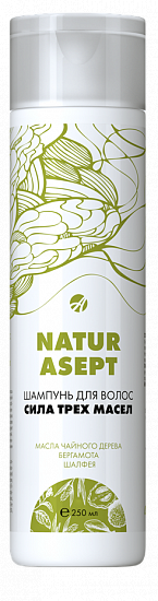 Шампунь для волос "Натурасепт" сила трех масел