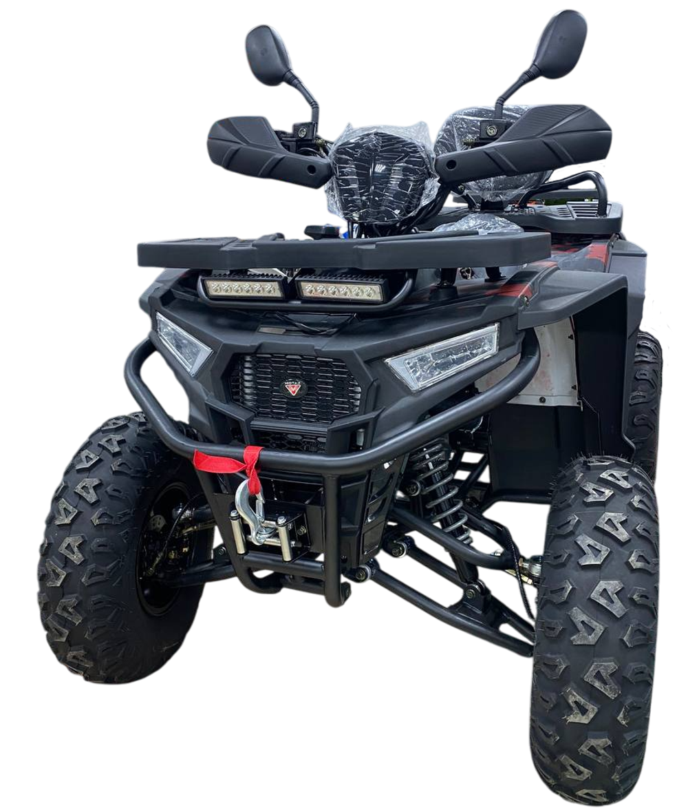 Квадроцикл MOTAX GRIZLIK W200 LUX  черный-красный камуфляж