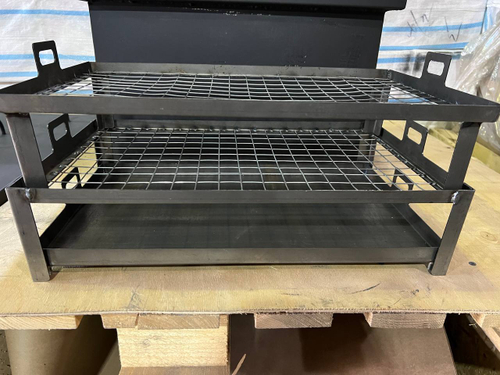 Коптильня сталь 2 мм. 450х250х250 с гидрозатвором, крышка домиком. (Металл)