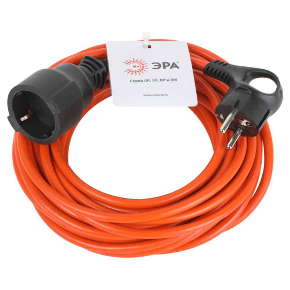 Удлинитель силовой ЭРА UPx-1e-3x1-10m в бухте с заземлением 1 розетка 10м ПВС 3х1мм2 | Силовые удлинители