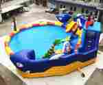 Наземный аквапарк «Синий кит» с бассейном, 20×20×7 м