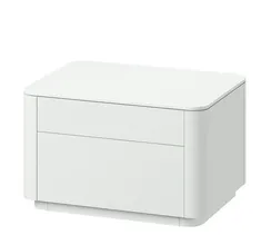 Тумба прикроватная Tammi 2 ящика ширина 60 см (белый)