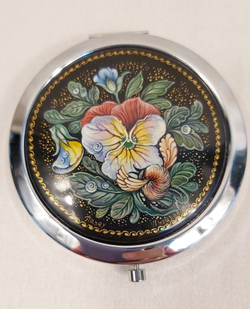 Ручное зеркало "Анютины глазки"   (худ. Путилова)