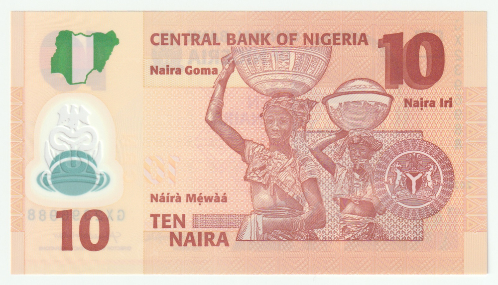 Nigeria, 10 Naira, 2022 – Polymer Banknote with Cultural Heritage Design (UNC)