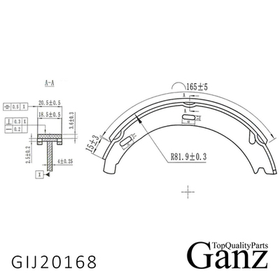 Колодки барабанные MERCEDES-BENZ 190/A-B-C-CLASS/CLK GANZ GIJ20168