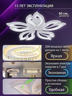 Потолочная люстра Natali Kovaltseva FORTUNA LED LAMPS 81107/4C