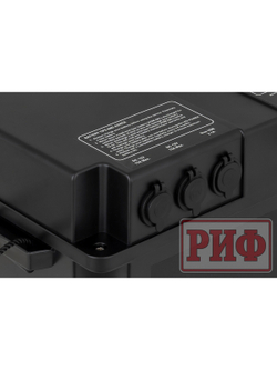 Бокс аккумуляторный 2xUSB, 2x12В, вольтметр с индикацией 420х250х330