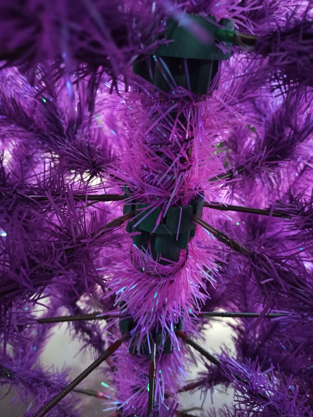 Искусственная фиолетовая елка «Искристая фиолетовая» (пвх) 120 см / 1.2 м