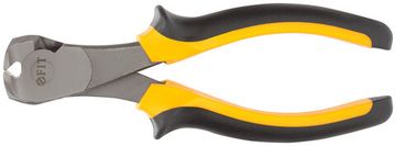 Кусачки торцевые "Стайл", мягкие прорезиненные черно-желтые ручки, молибденовое покрытие 160 мм