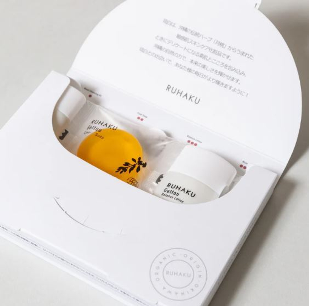 Мини-набор уходовой органической косметики RUHAKU Trial Set