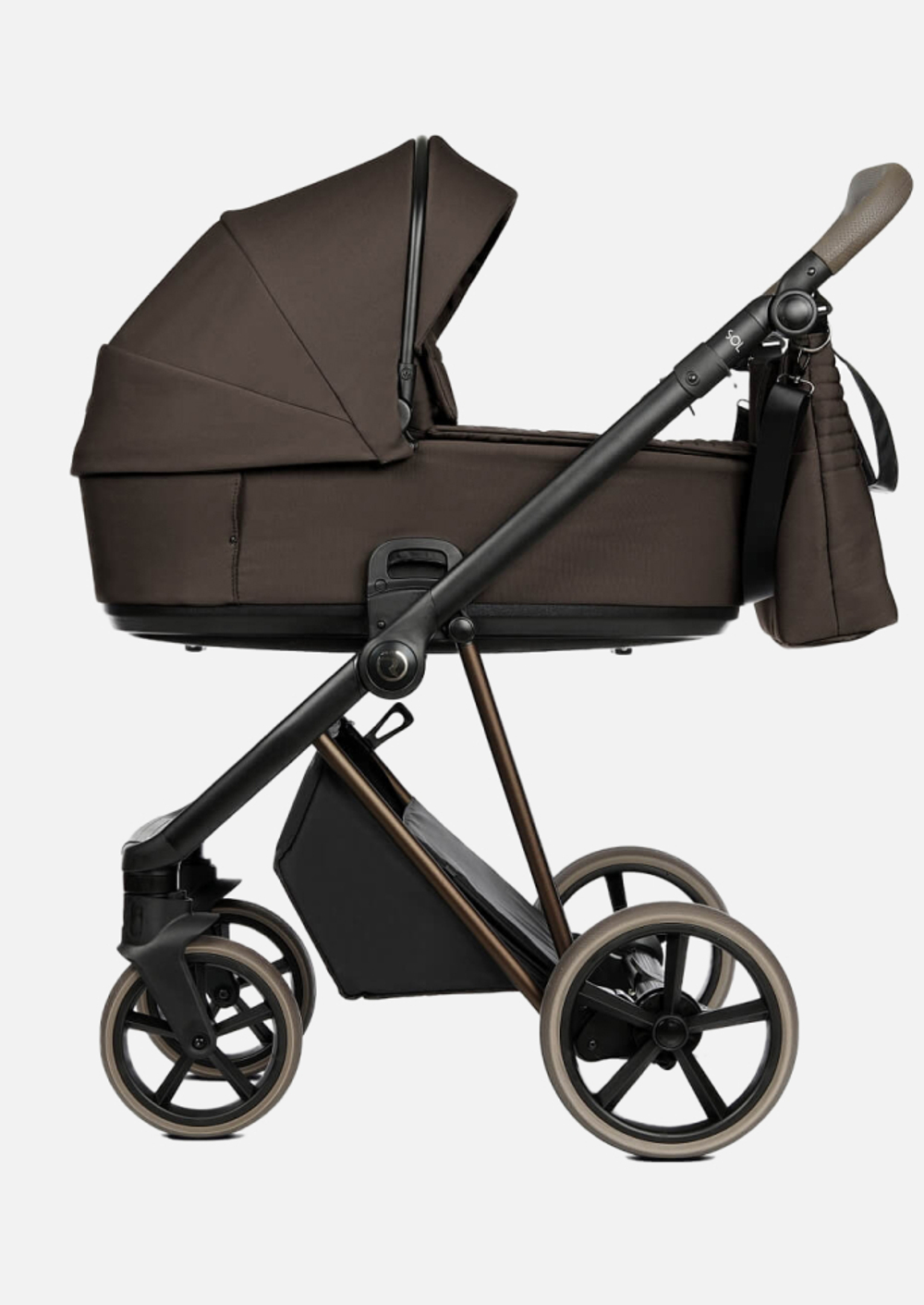 Roan Коляска 2 в 1 Sol Luxury Turkish Coffe Bronze