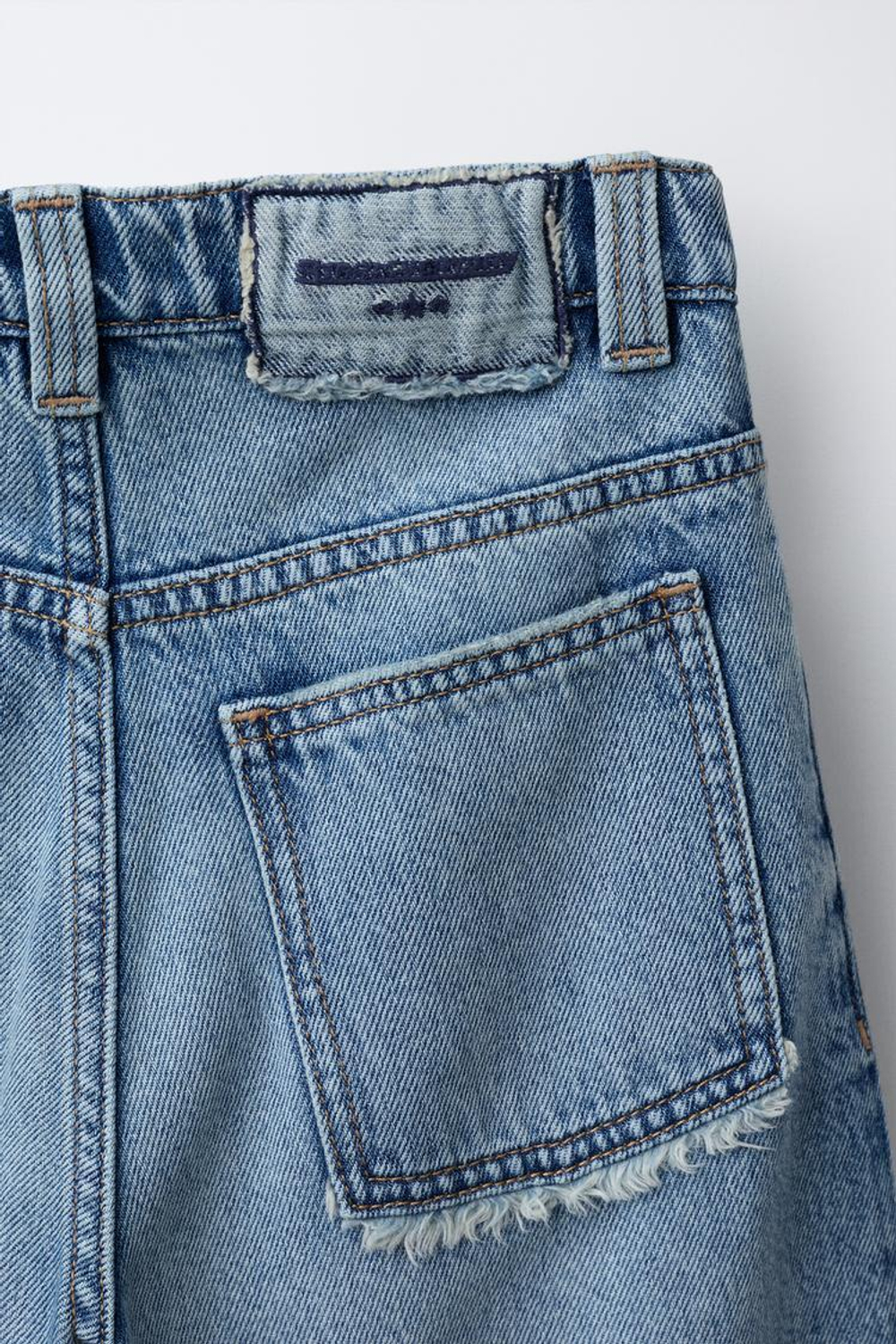 ZARA ДЖИНСЫ BAGGY, СИНИЙ