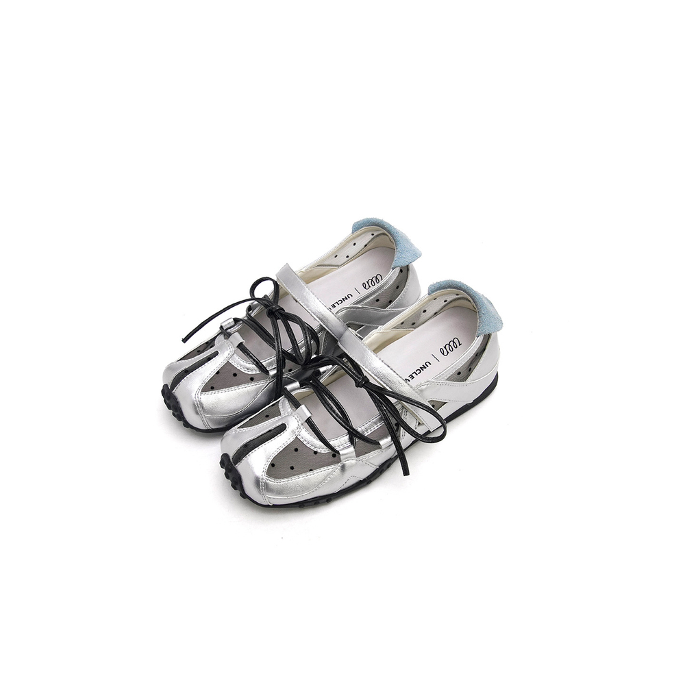 Unclewen Punk Summer Pu Mesh Height Increasing