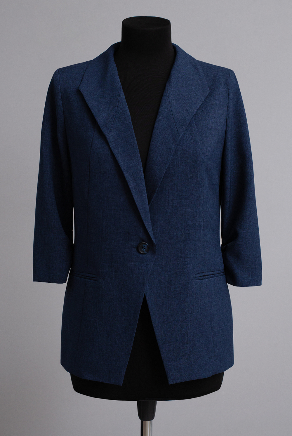 Жакет женский 3288АПА, темно-синий #38ТС043288АП