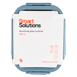 Контейнер Smart Solutions 640мл синий в чехле
