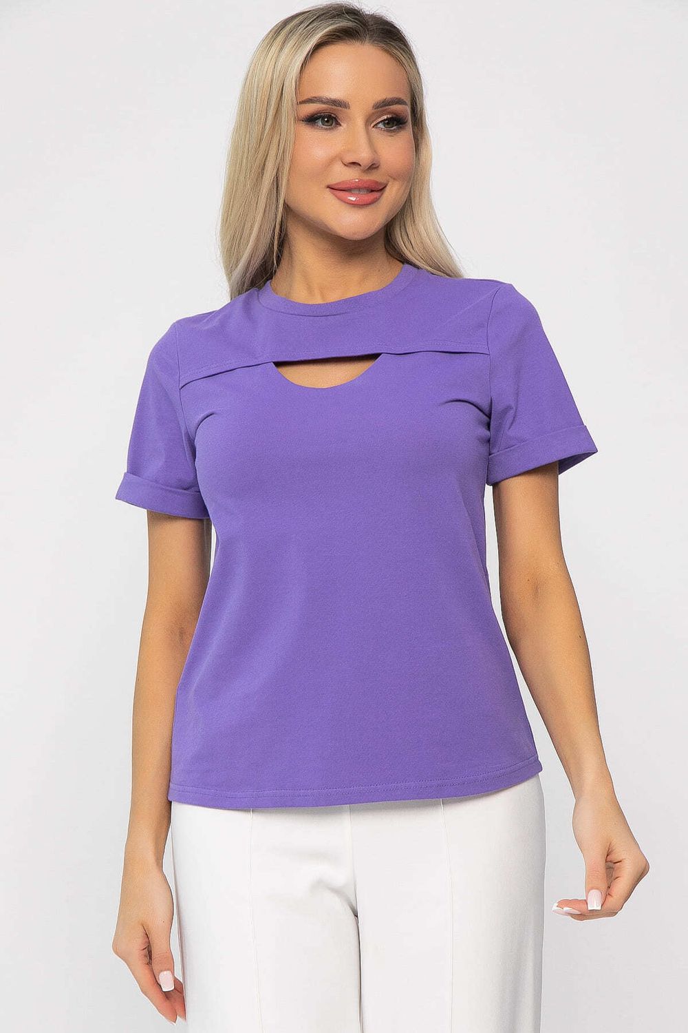Футболка Дорис (фиолетовая) Б13671-50М LT Collection