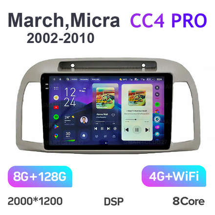 Teyes CC4 Pro 9" для Nissan March, Micra 2002-2010