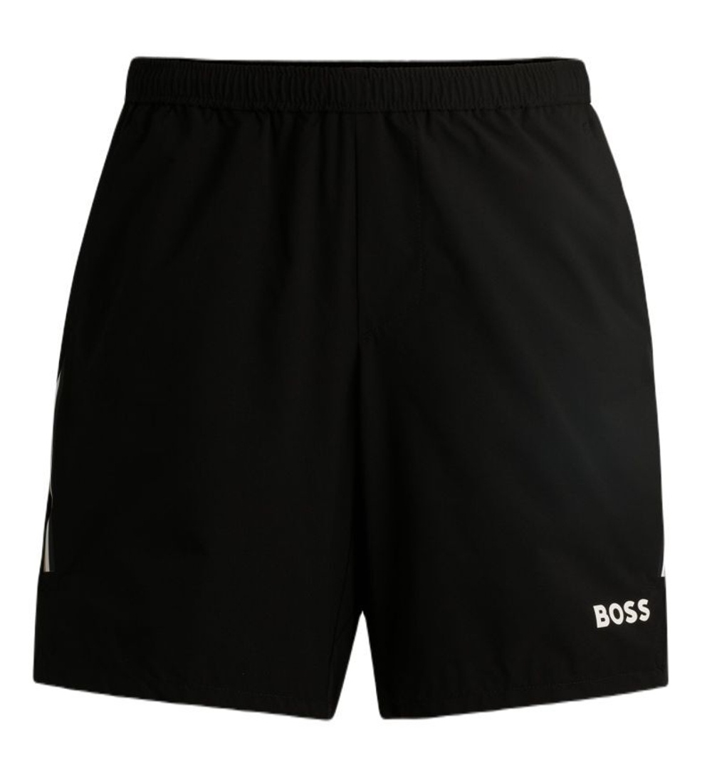 Мужские теннисные шорты BOSS Score TOC 9 inch Active Tennis With Four-Way Stretch - черный