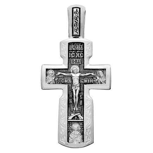Крест из серебра/Частичное чернение/Всецарица