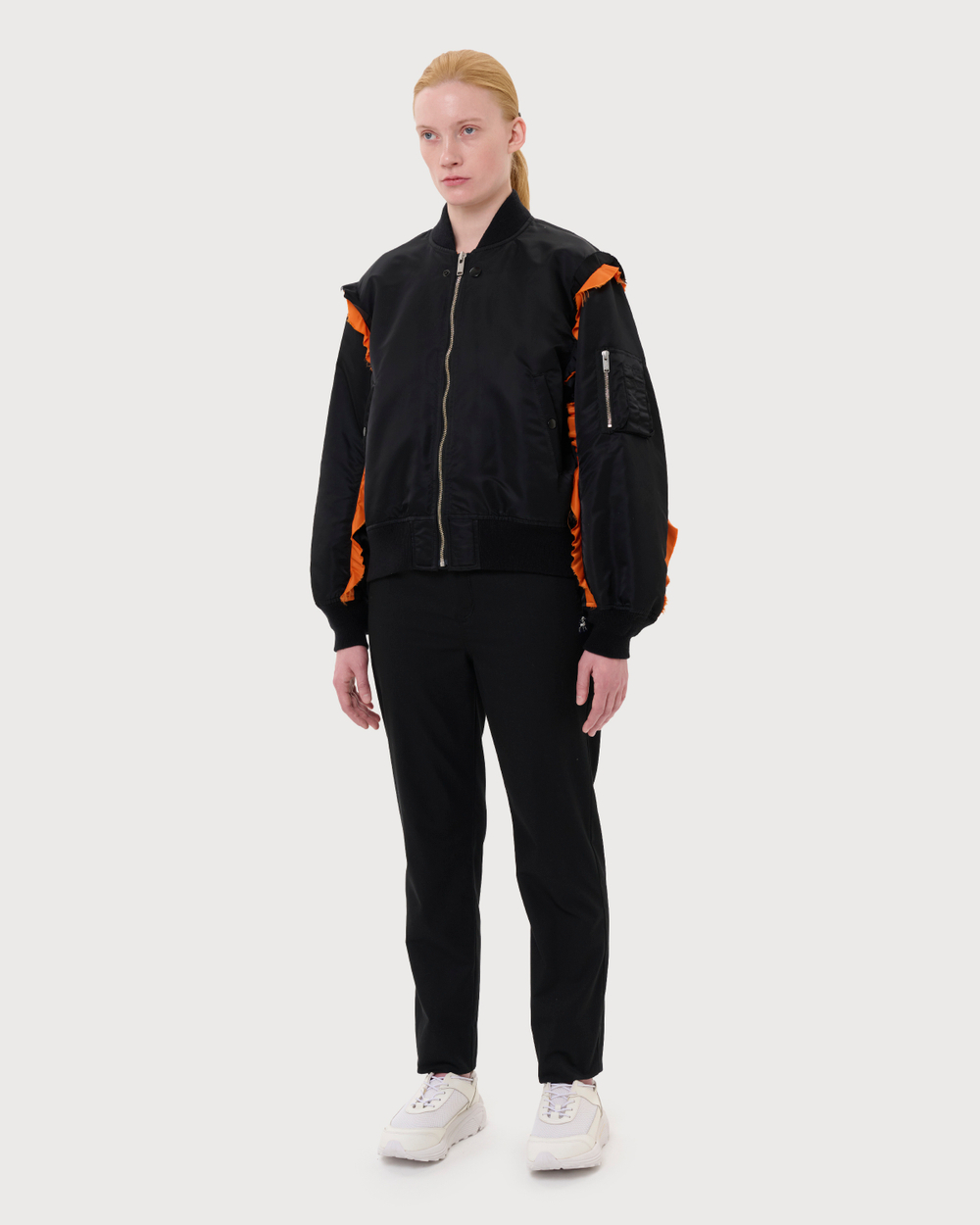 UNDERCOVER БОМБЕР ЧЕРНЫЙ С РЮШАМИ