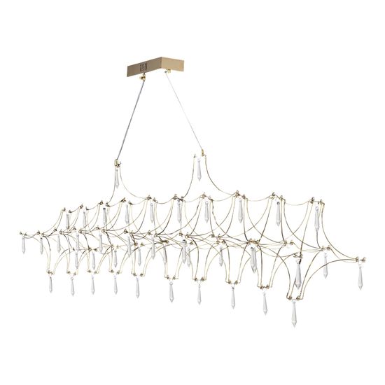 SL6603.203.23 Светильник подвесной ST-Luce Золотистый/Прозрачный LED 1*23W 4000K GRAVETTA