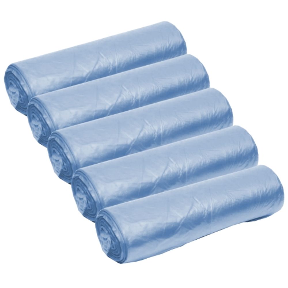 Пакеты фасовочные в рулонах 24х37см 10см голубые (1/20шт)