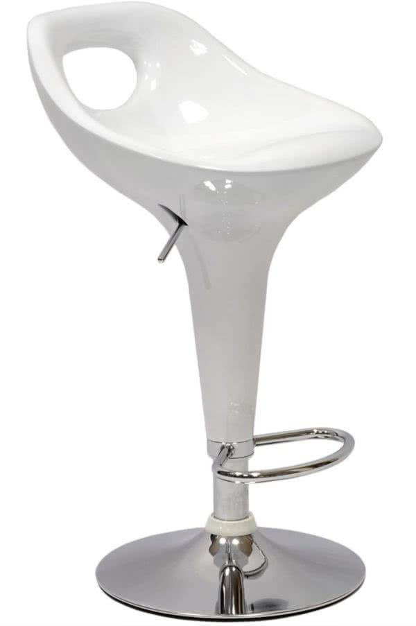 Стул барный  Taranto БЕЛЫЙ/ХРОМ