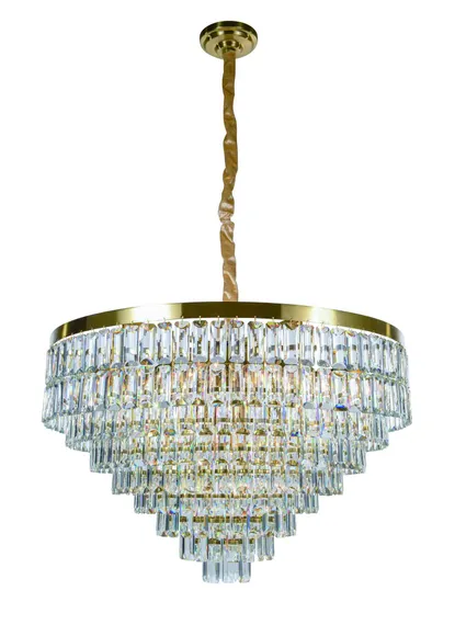2752P/18A PLATING BRASS+CLEAR (1) Люстра (в 2-х коробках) NW