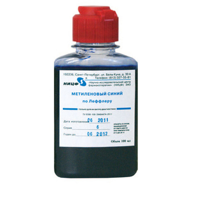 Раствор по Леффлеру (метиленовая синь), 100мл, НИЦФ, фл.