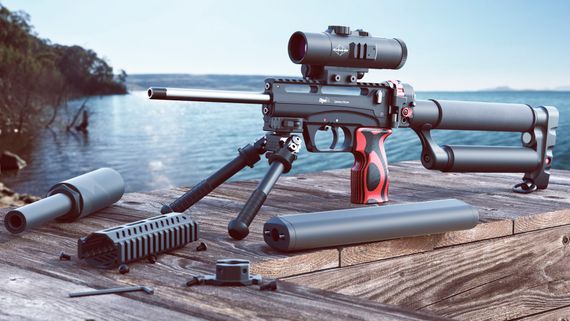 Пневматическая винтовка (до 3дж ) EDgun Леший 2.0 (5.5/6.35 мм, 250/350 мм)