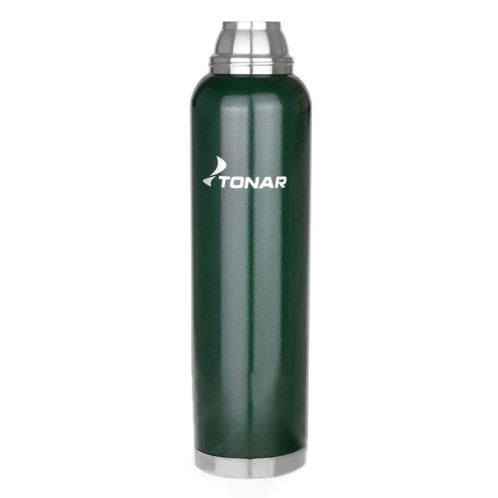 Термос TONAR (HS.TM-057-G) 1000ML с ситечком зеленый (2 крышки-кружки)