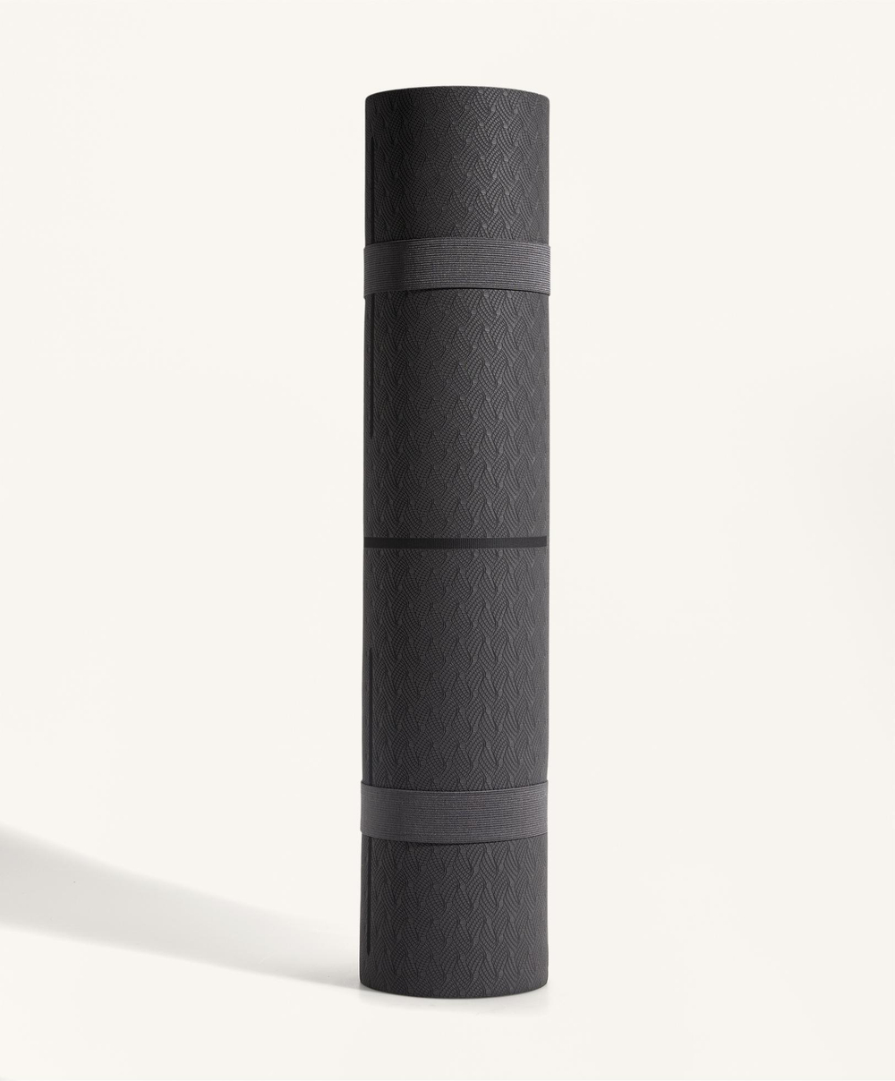 OYSHO Коврик для йоги толщиной 5 мм, антрацитово-серый